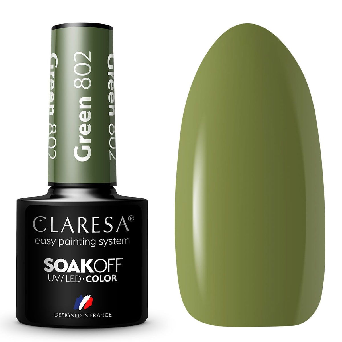 Claresa uv led gellak 5ml green 802 take me to the river