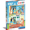 Clementoni legpuzzel super color bluey, 2x20st.