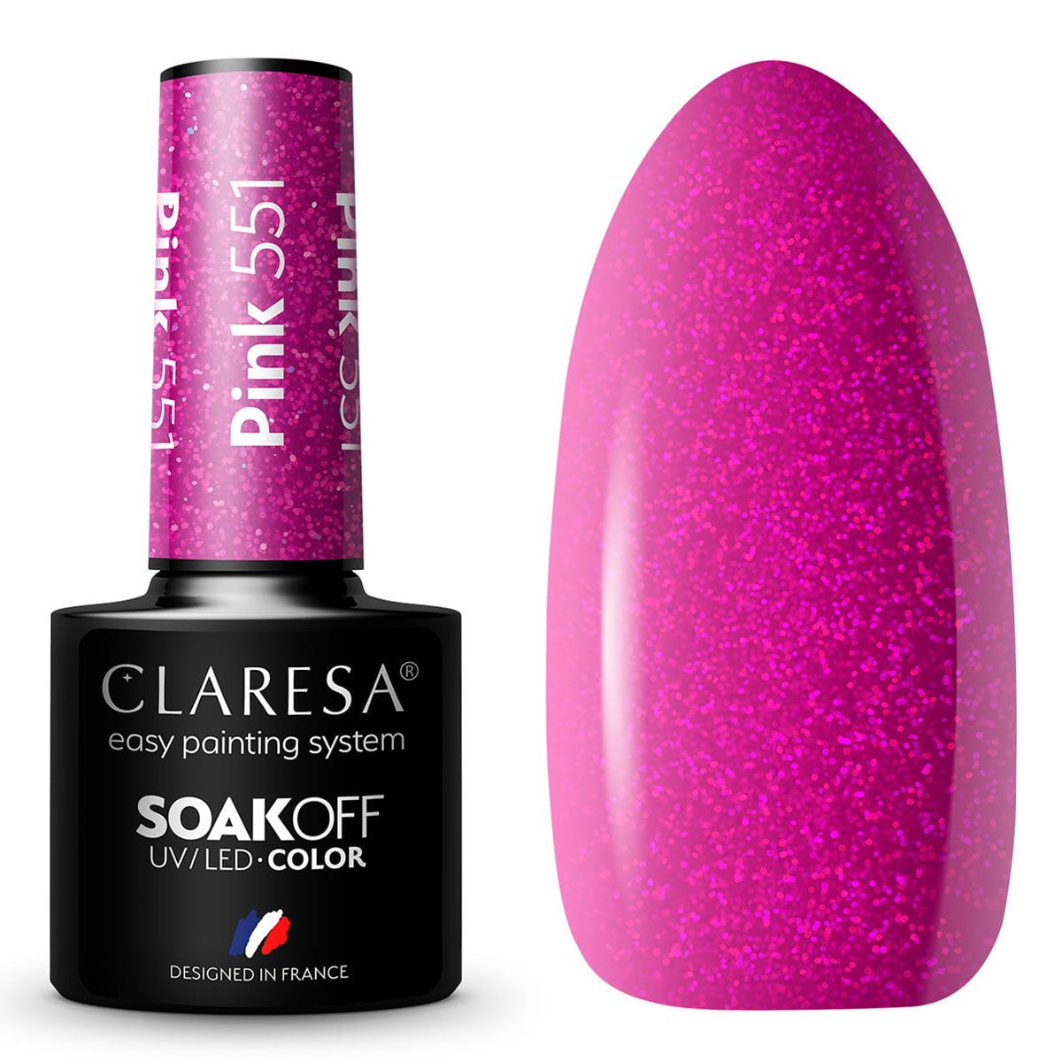 Claresa uv led gellak 5ml pink 551 classic look