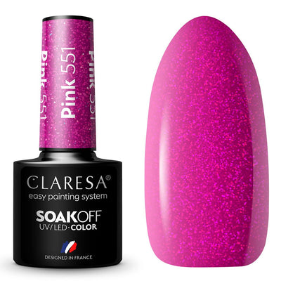 Claresa uv led gellak 5ml pink 551 classic look