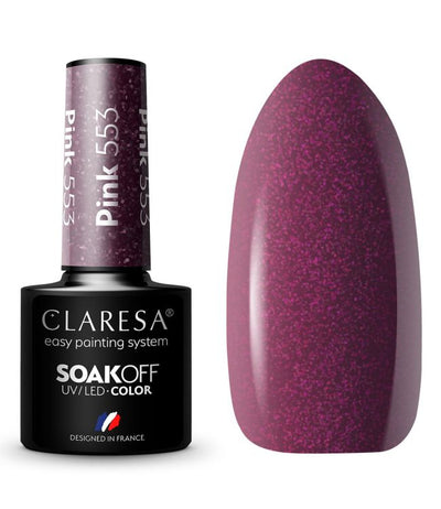 Claresa claresa uv led gellak 5ml pink 553 look
