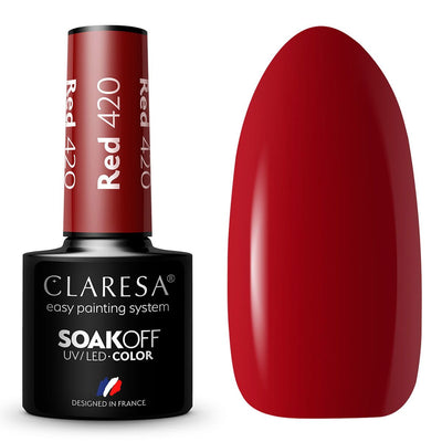 Claresa uv led gellak 5ml red 420 full berries
