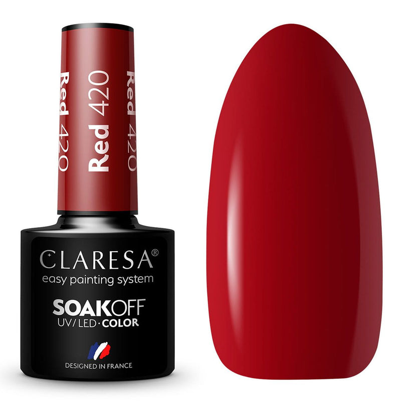 Claresa uv led gellak 5ml red 420 full berries