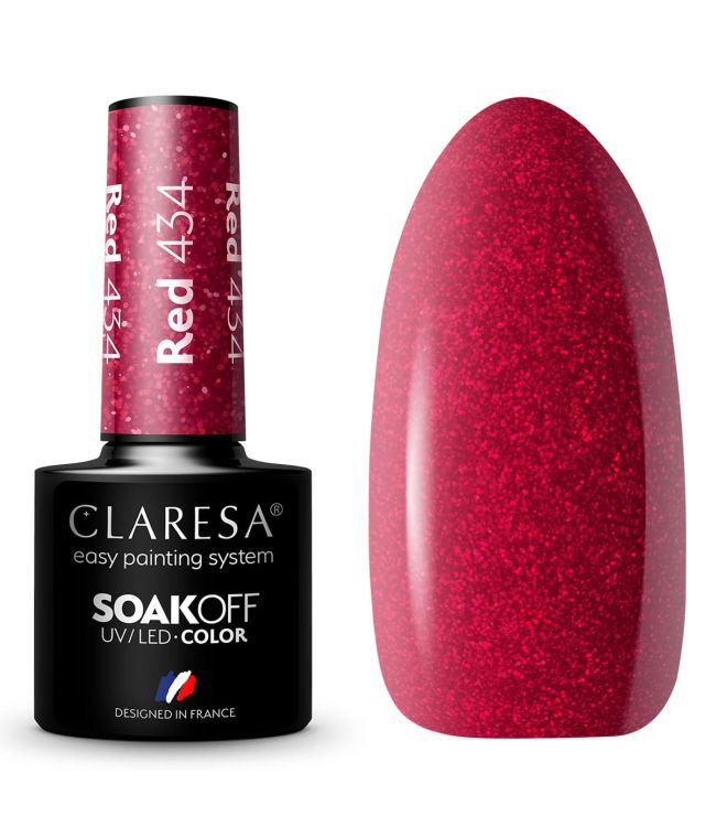 Claresa claresa uv led gellak 5ml red 434 sunny garden