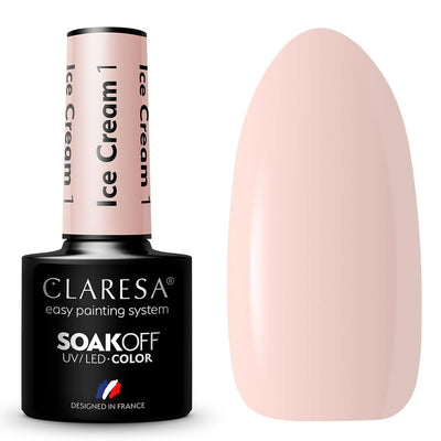Claresa uv led gellak 5ml ice cream 1