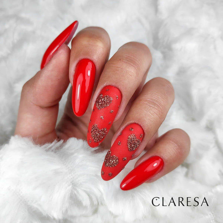 Claresa glitter poeder quartz 13 red gold 1st.