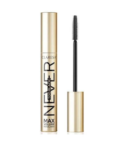 Claresa never too black! volume mascara intens zwart 10gr.