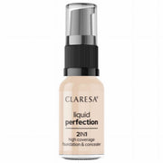 Claresa liquid perfection 2-in-1 concealer en foundation 101.5 vanilla 18gr. - afbeelding 1