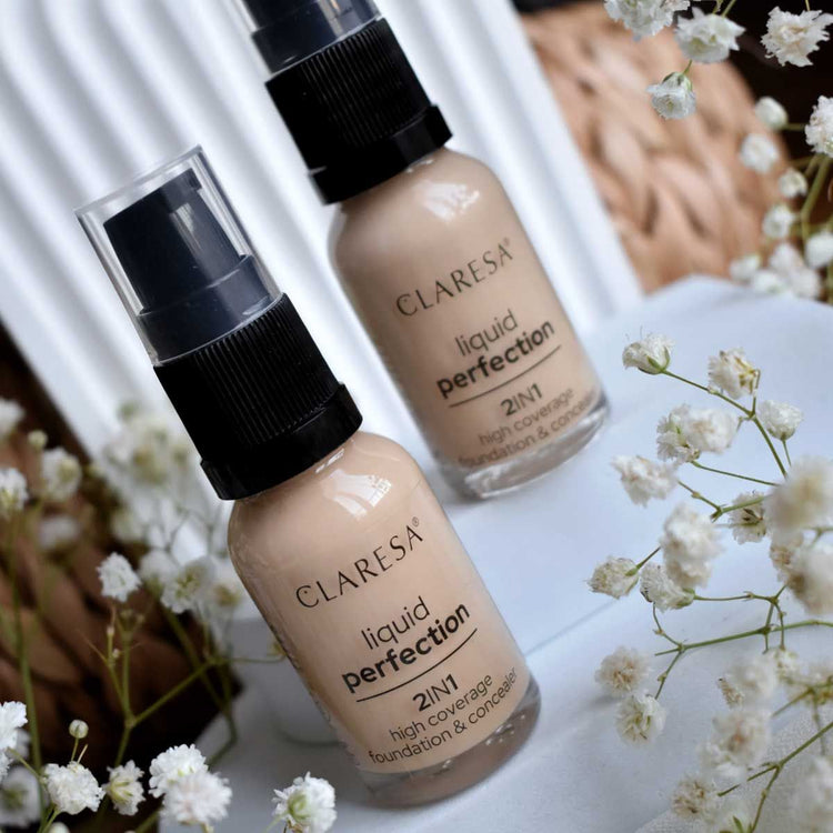 Claresa liquid perfection 2-in-1 concealer en foundation 103.5 light nude 18gr.