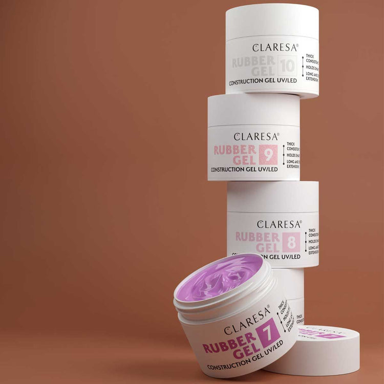 Claresa rubber gel 9 sparkle pink 12gr.