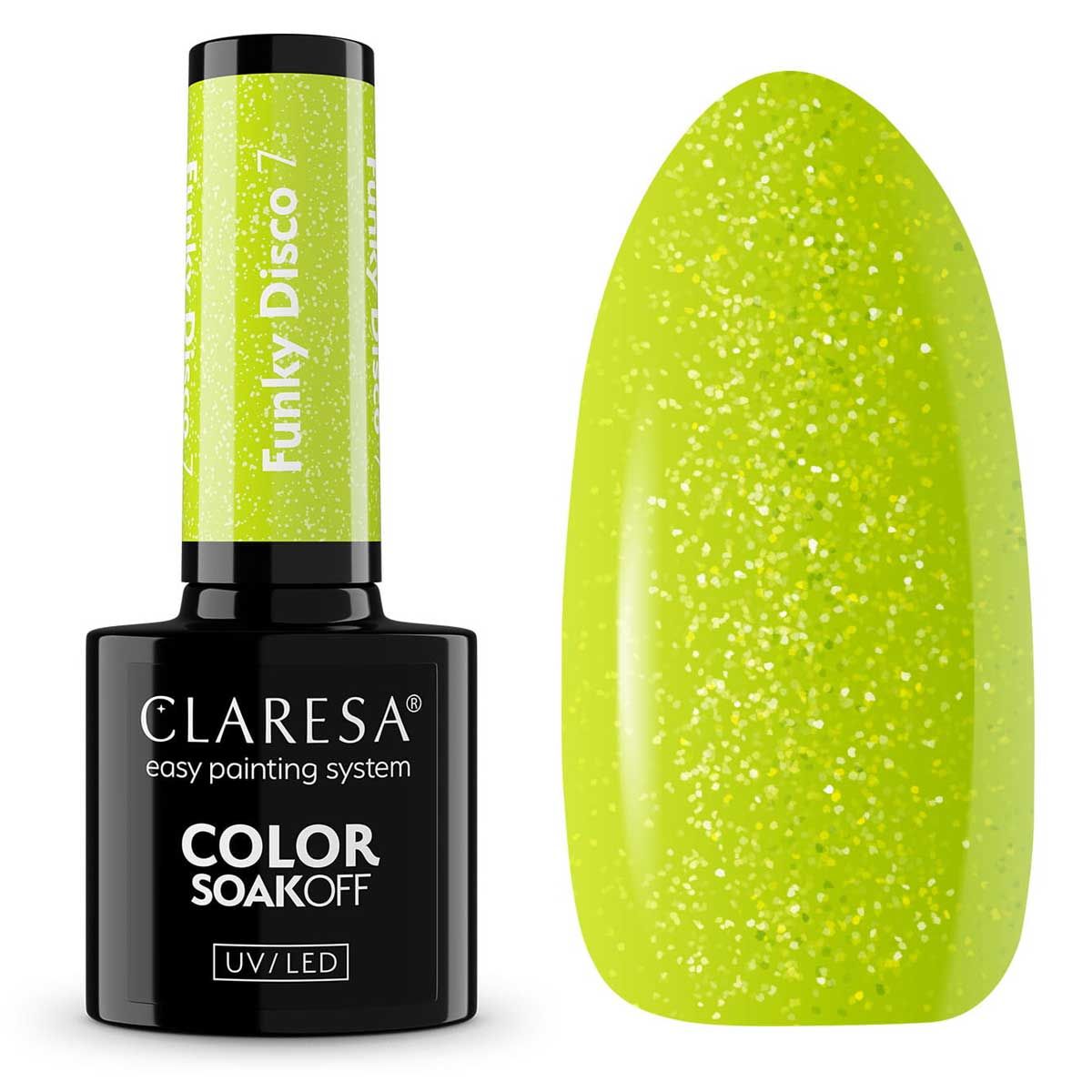 Claresa uv led gellak 5ml funky disco 7 lime light