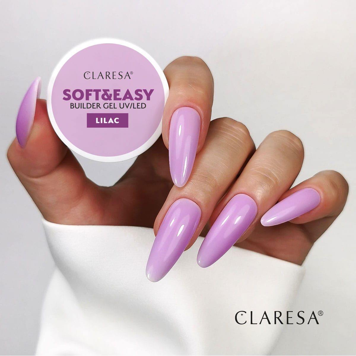 Claresa keratine soft easy builder gel lilac 12gr.