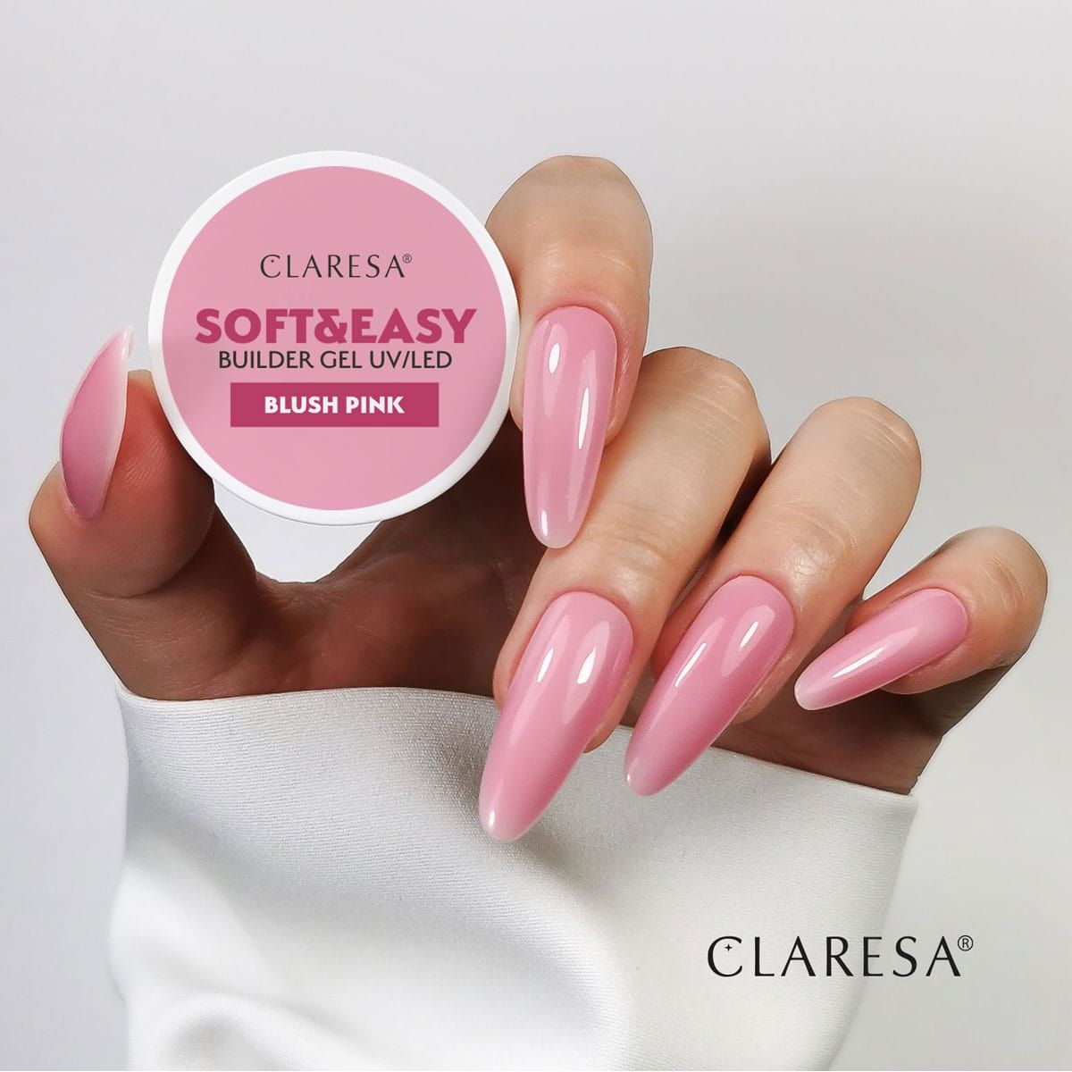 Claresa keratine soft easy builder gel blush pink 45gr.