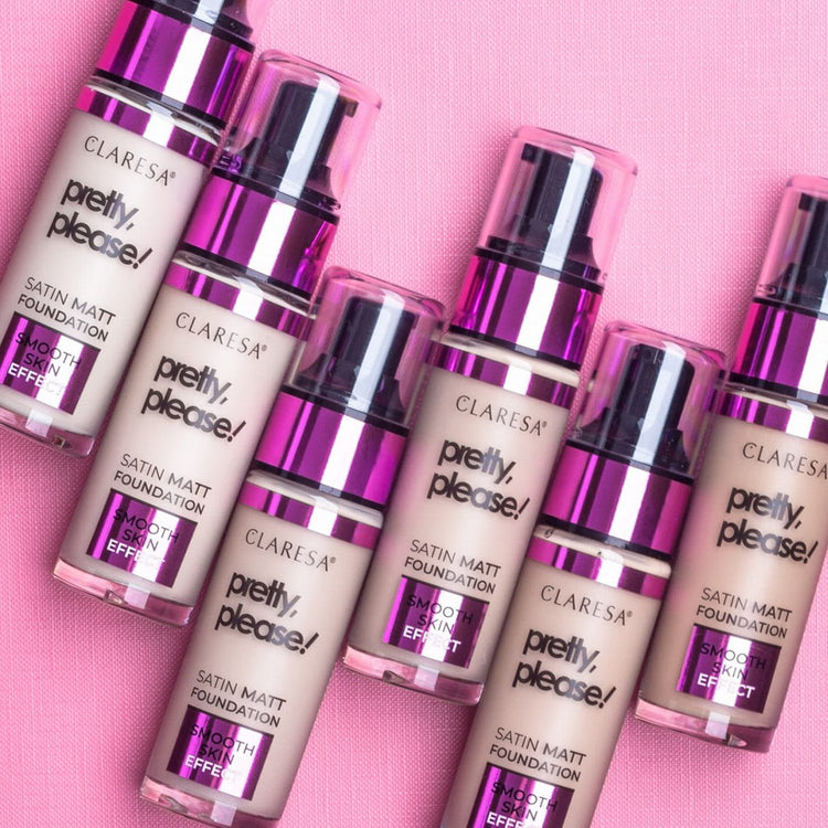 Claresa satin matt foundation pretty, please! 02 light 34gr.