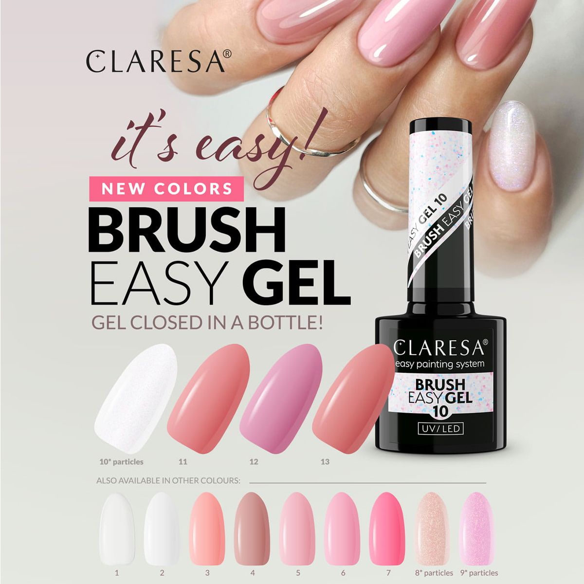 Claresa brush easy gel 10 5ml
