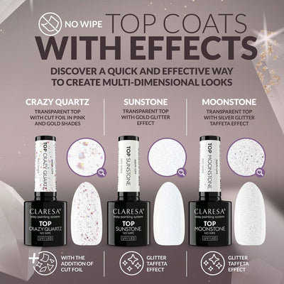 Claresa top moonstone no wipe 5ml