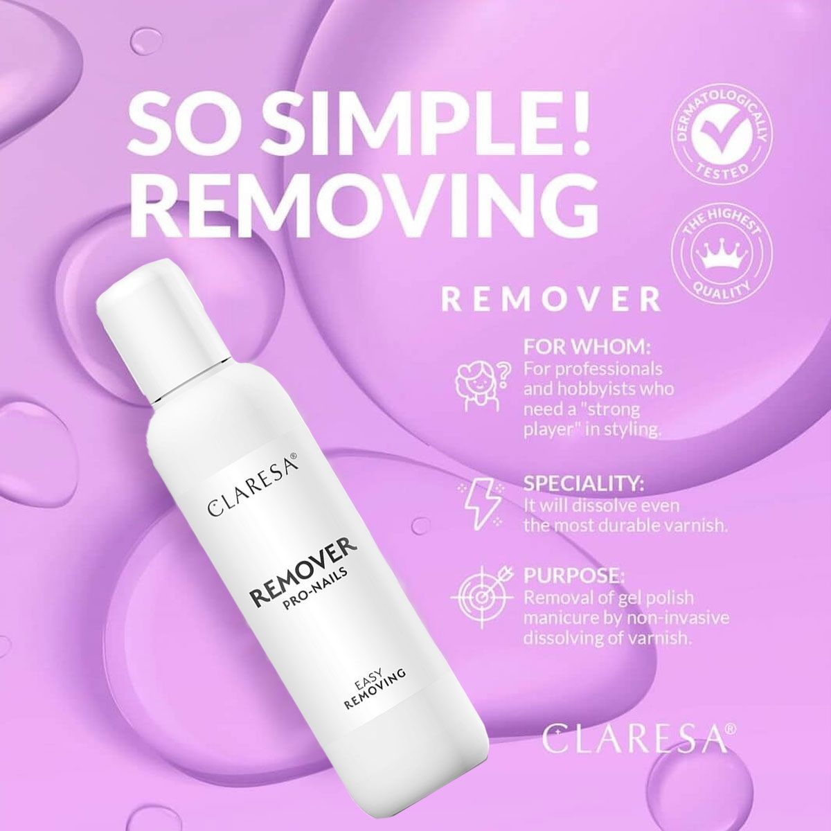 Claresa nail remover 100ml