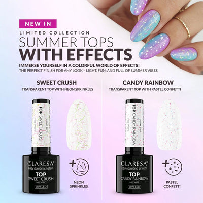Claresa top coat no wipe sweet crush 5ml