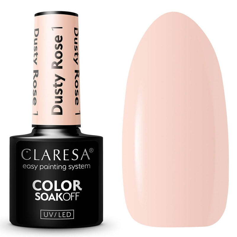 Claresa uv led gellak 5ml dusty rose 1