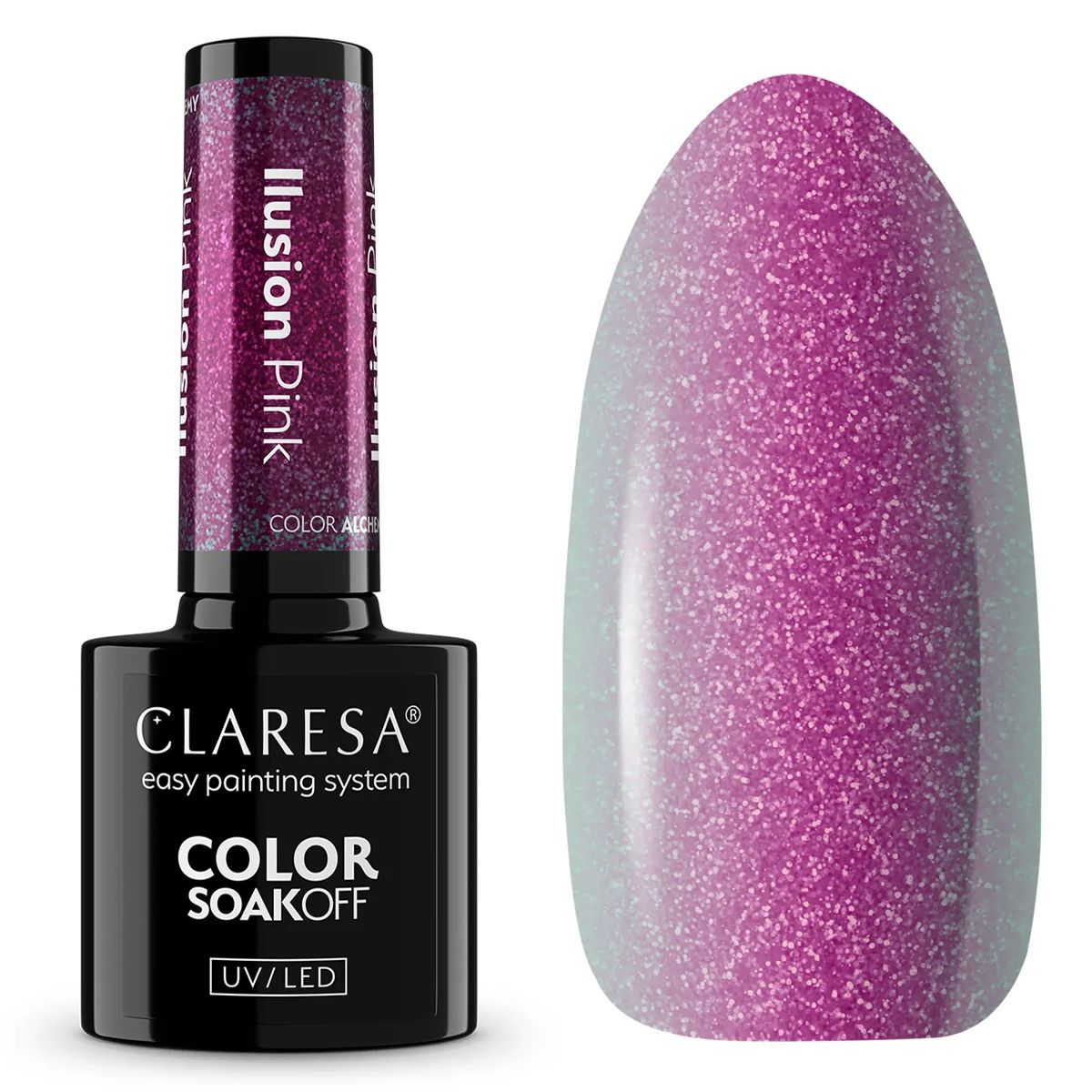 Claresa uv led gellak 5ml color alchemy - illusion pink