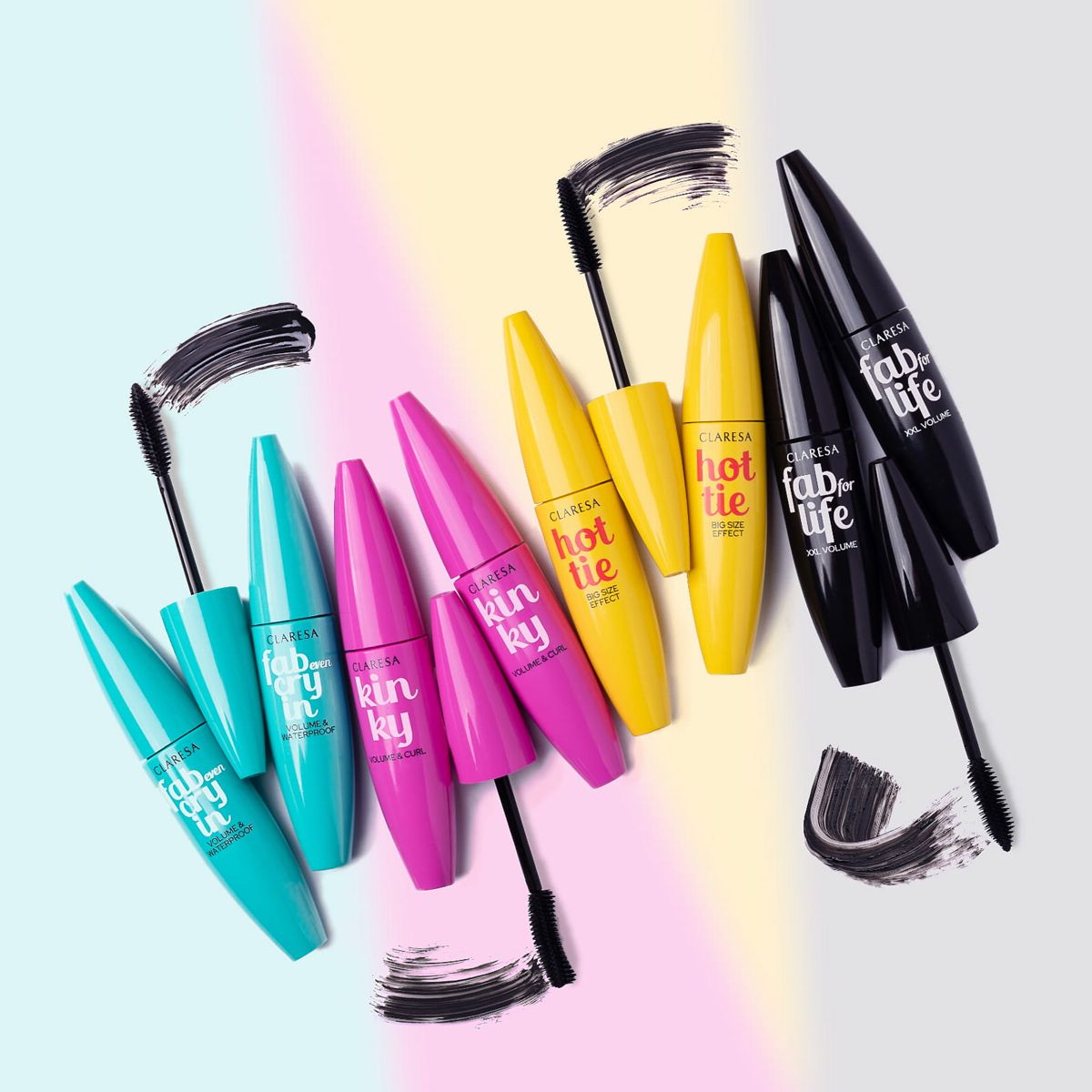 Claresa kinky mascara zwart 10ml