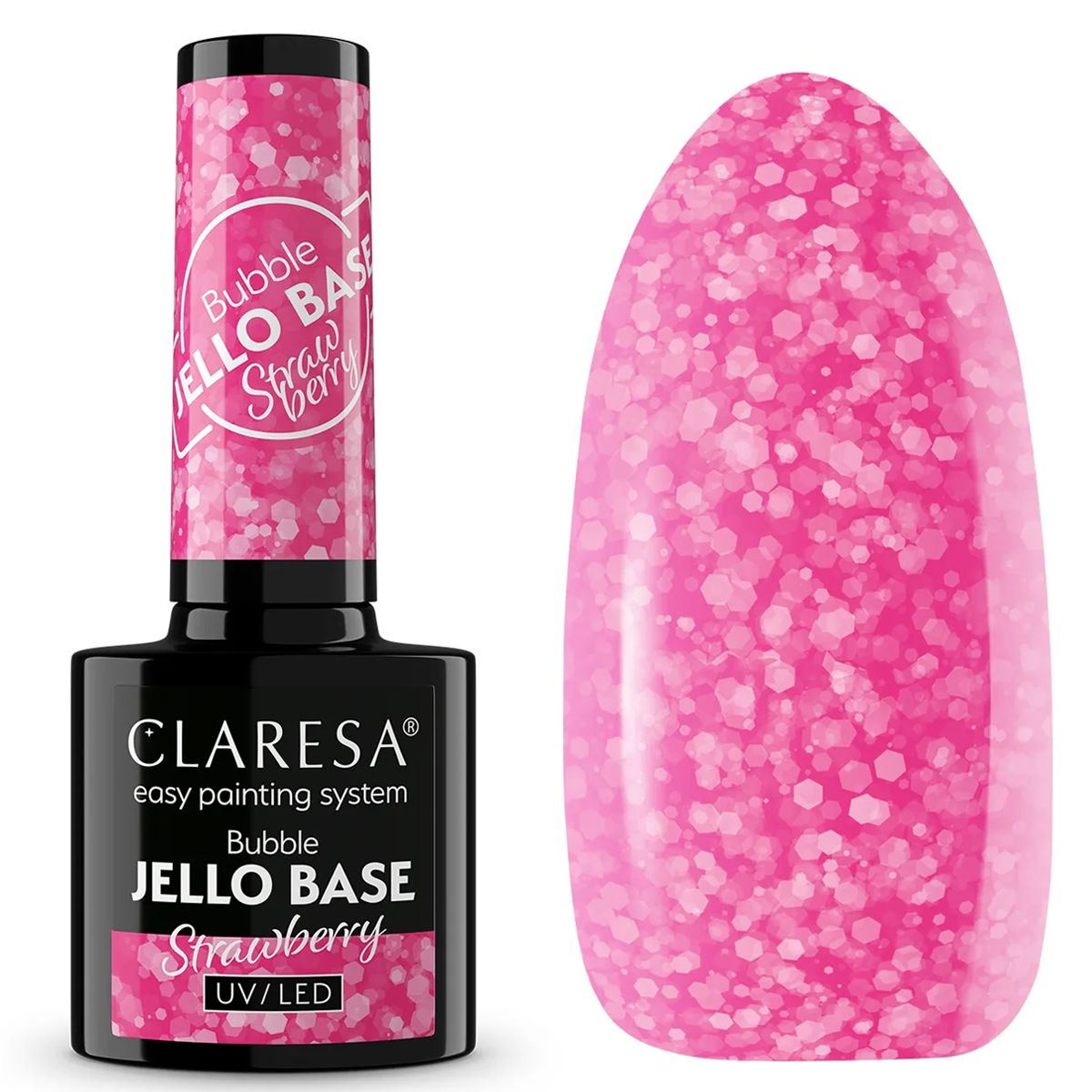 Claresa bubble jello base coat strawberry 5ml