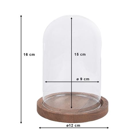 Clayre eef clayre eef 6gl1944 stolp transparant 12x16 cm