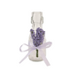 Clayre eef flesje glas lavendel ø6x13cm