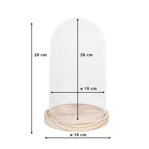 Clayre eef clayre eef stolp 6gl2170 transparent 18x28 cm