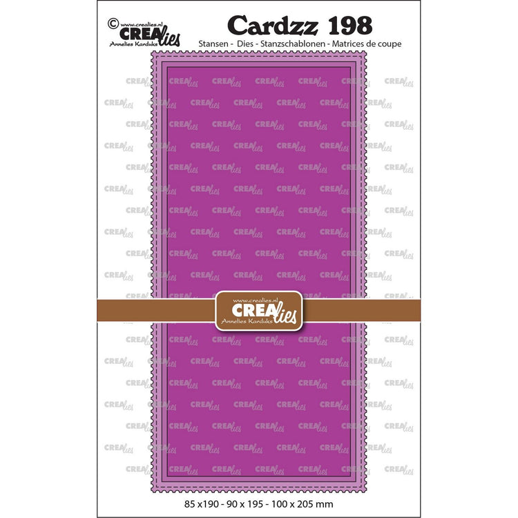 Crealies • cardzz snijmallen slimline m met postzegelrand