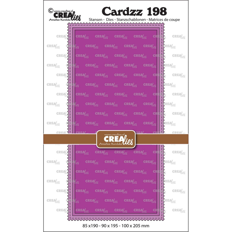 Crealies • cardzz snijmallen slimline m met postzegelrand
