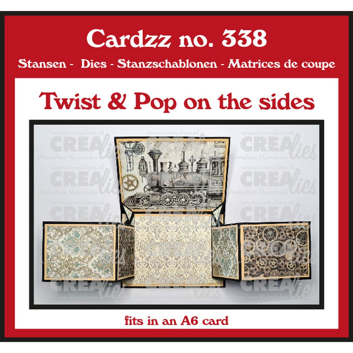Crealies • cardzz snijmal twist pop aan beide kanten
