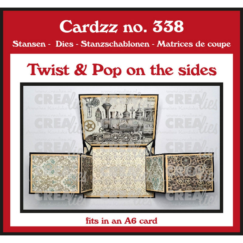 Crealies • cardzz snijmal twist pop aan beide kanten