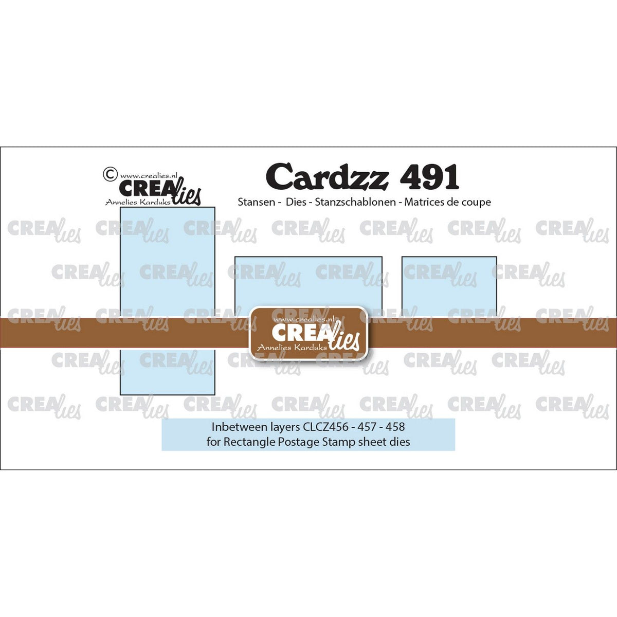 Crealies • cardzz stans 3x tussenlaagje voor clcz456, clcz457 clcz458