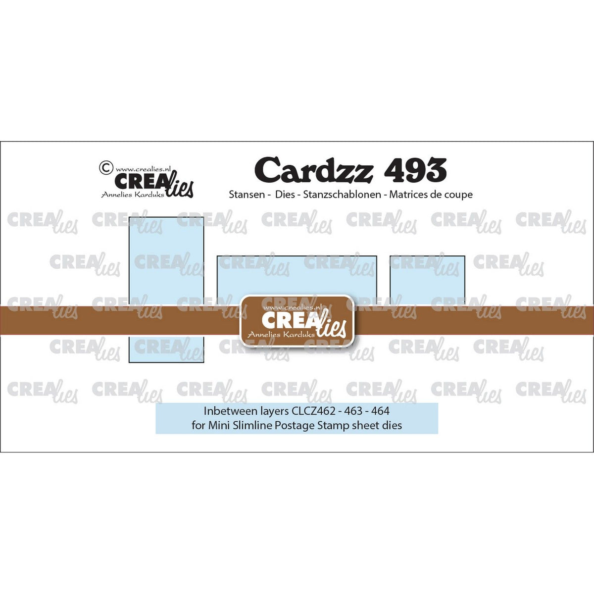 Crealies • cardzz stans 3x tussenlaagje voor clcz462, clcz463 clcz464