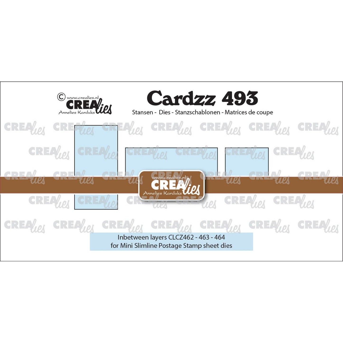 Crealies • cardzz stans 3x tussenlaagje voor clcz462, clcz463 clcz464