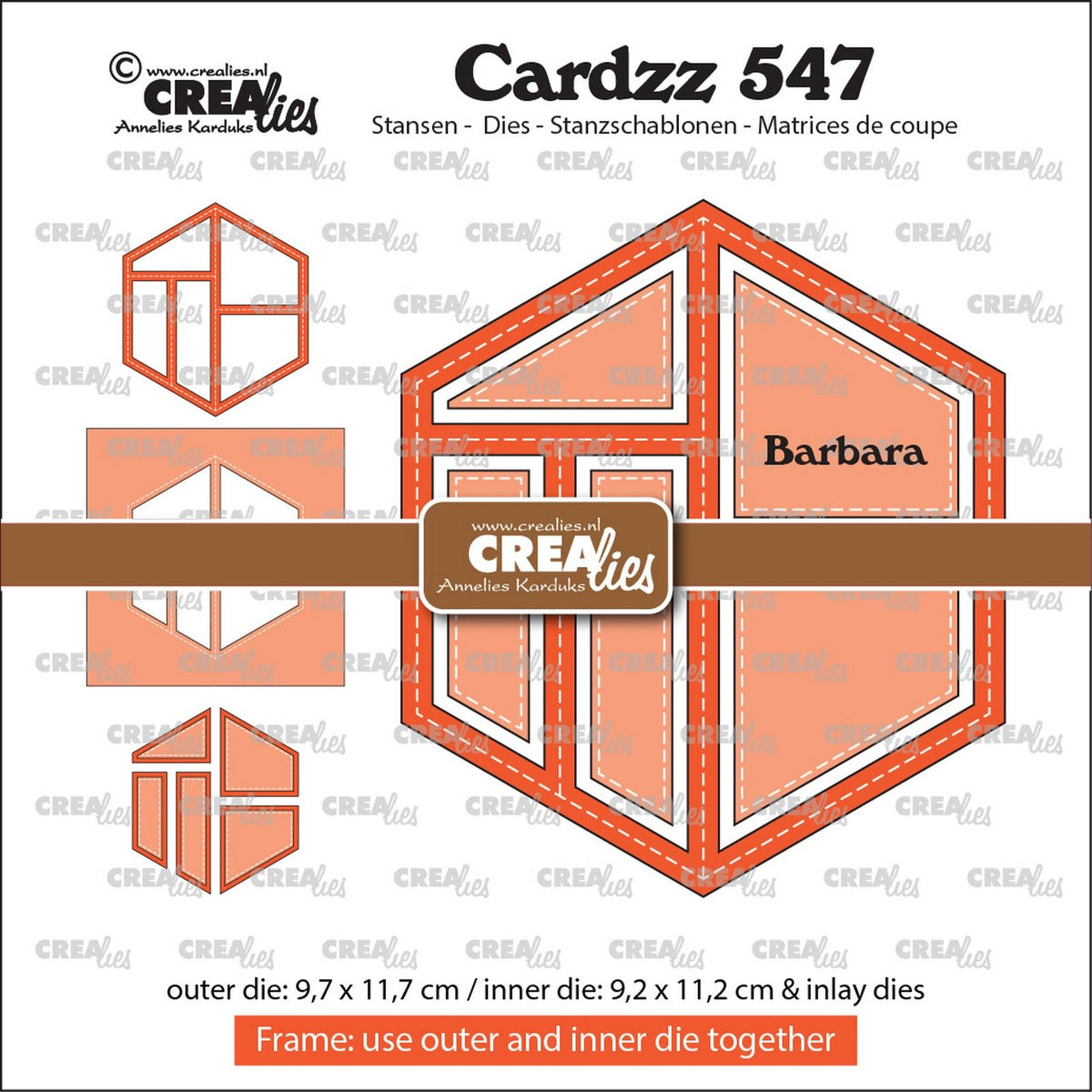 Crealies • cardzz frame inlays barbara