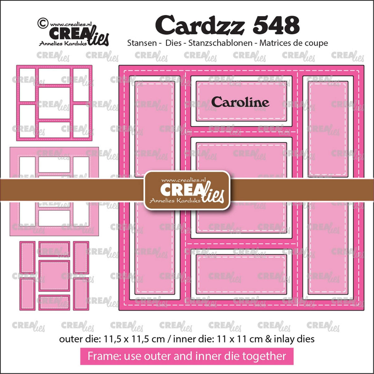 Crealies • cardzz frame inlays caroline