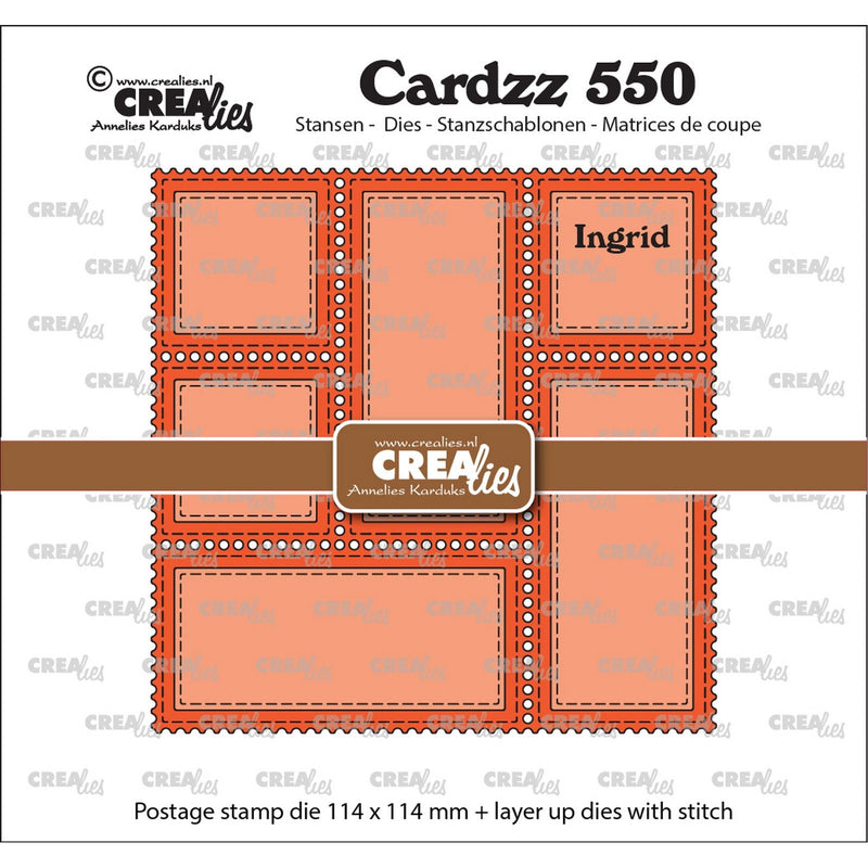 Crealies • cardzz snijmal postzegelframe ingrid