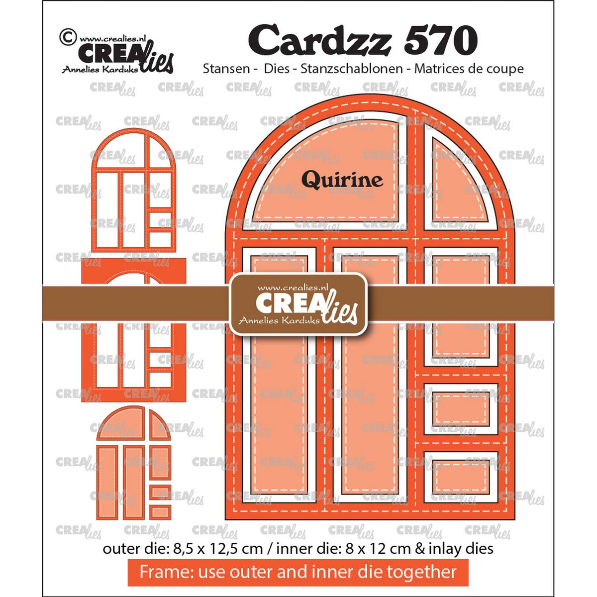 Crealies • cardzz frame inlay quirine
