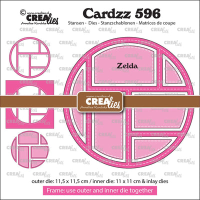 Crealies • cardzz frame inlay zelda (6 vlakken)