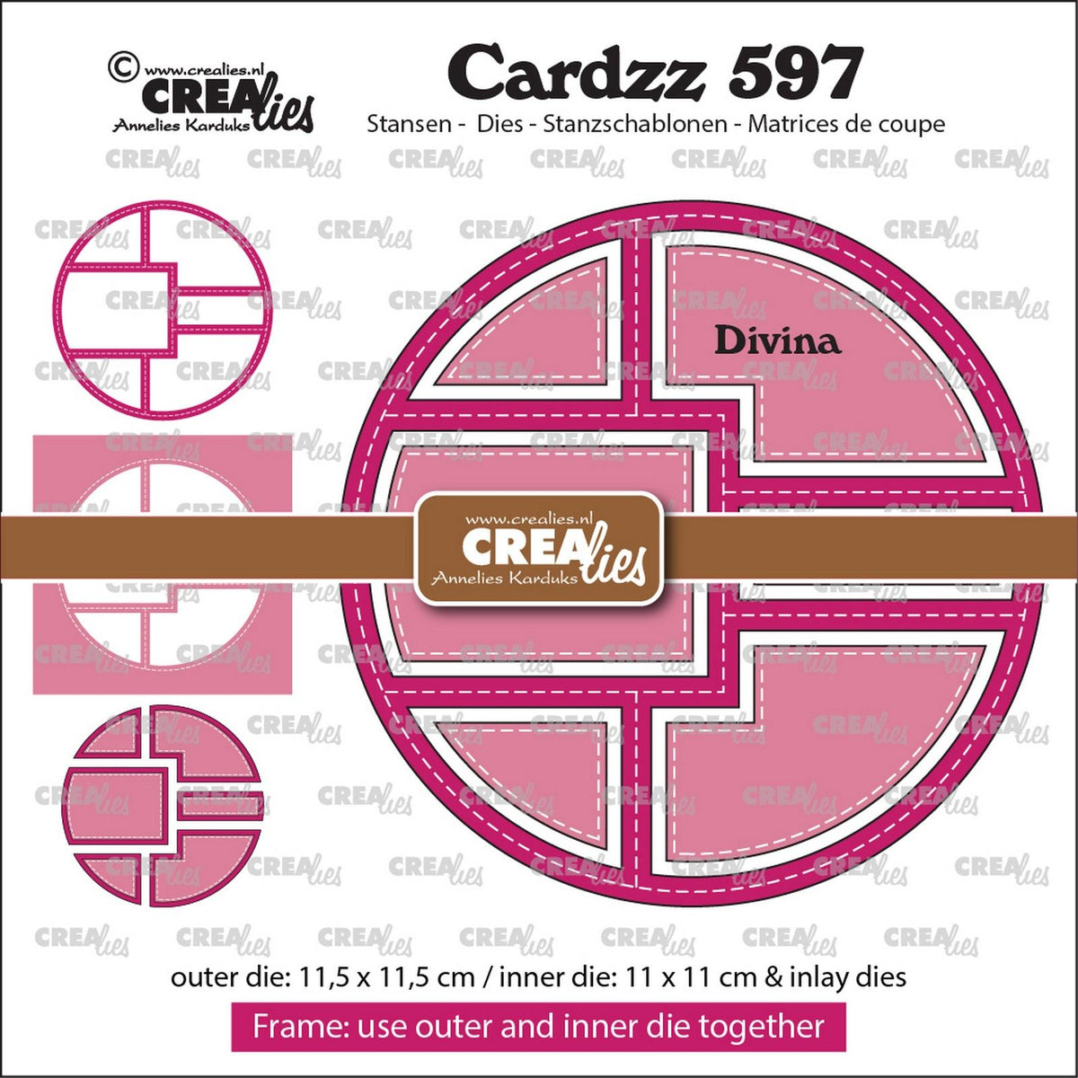Crealies • cardzz frame inlays divina
