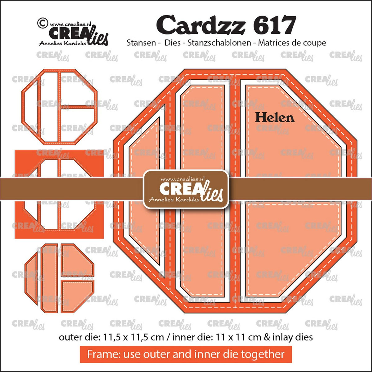 Crealies • cardzz frame inlay helen