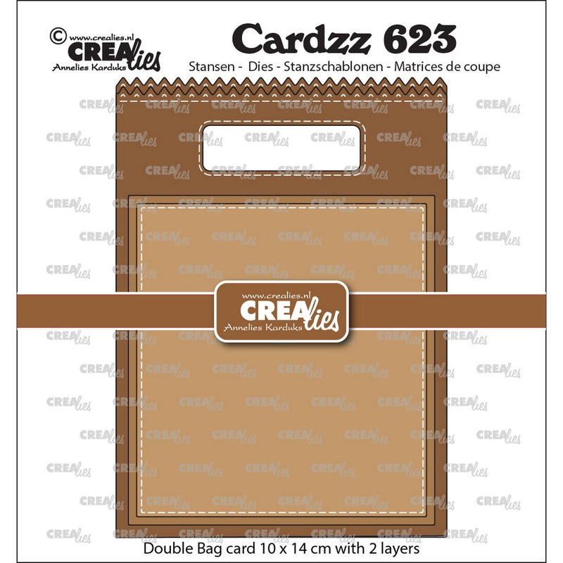 Crealies • cardzz double card tasje