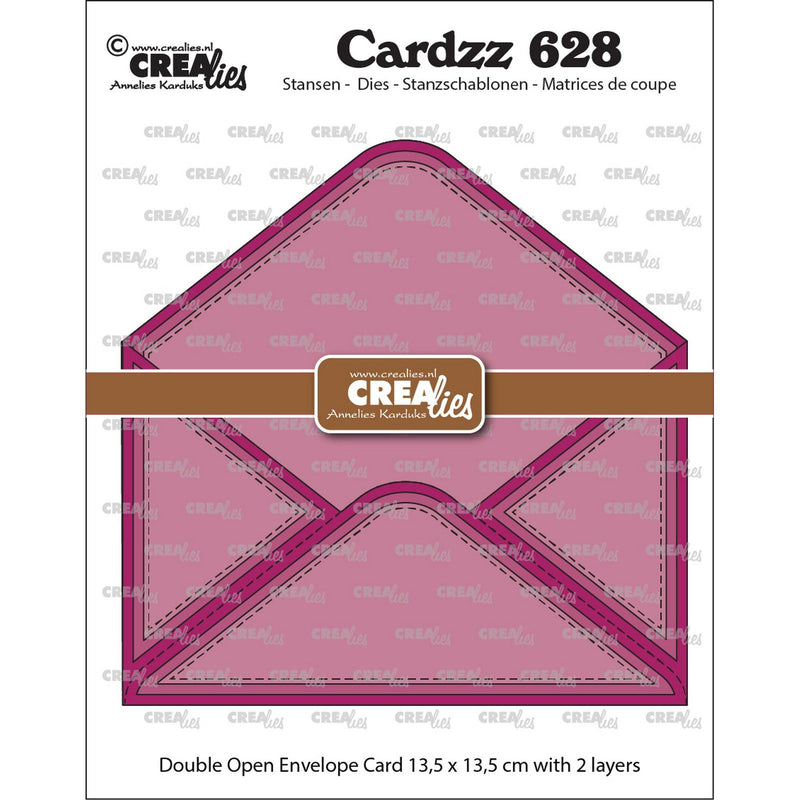 Crealies • cardzz stans dubbele kaart open envelop