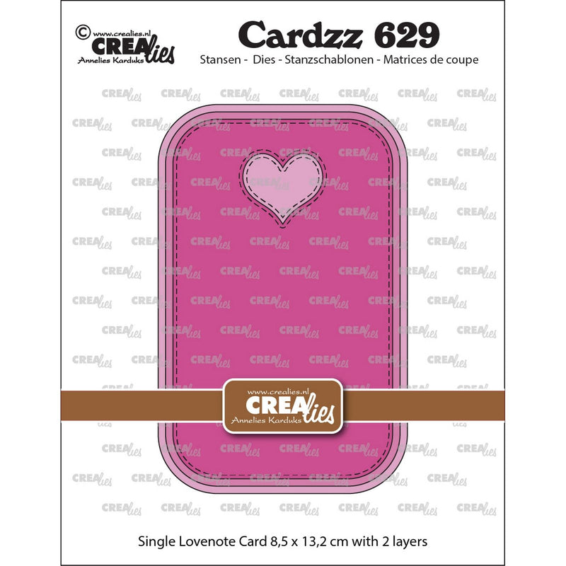 Crealies • cardzz stans enkele kaart lovenote