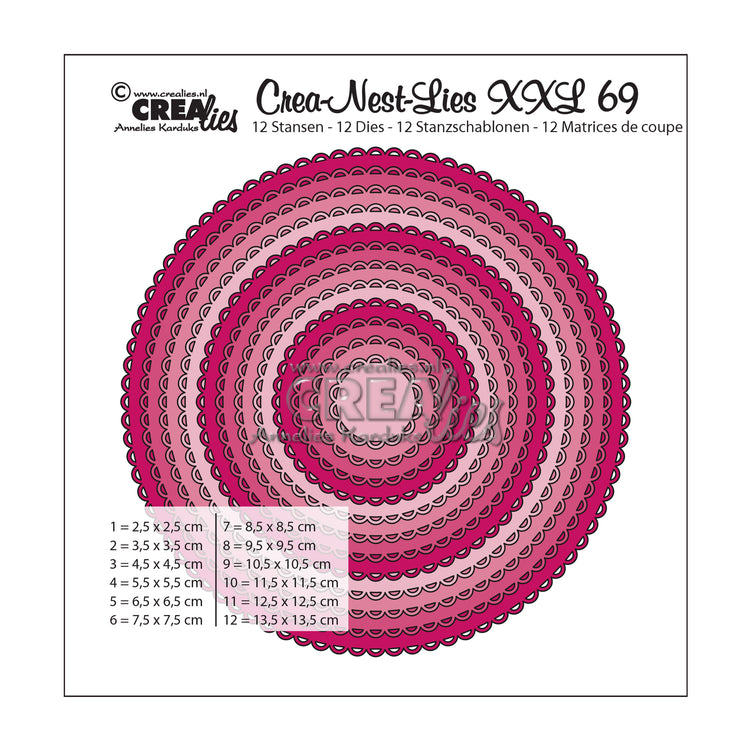 Crealies • crea-nest-lies xxl snijmal no.69 cirkels