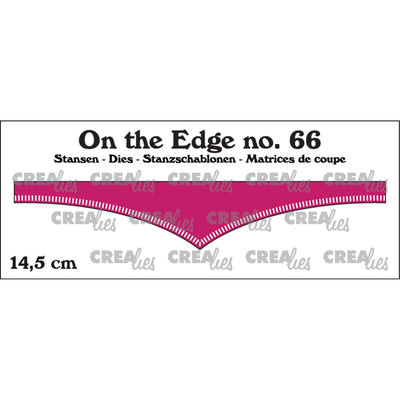 Crealies • on the edge snijmal nr.66 met kleine streepjes