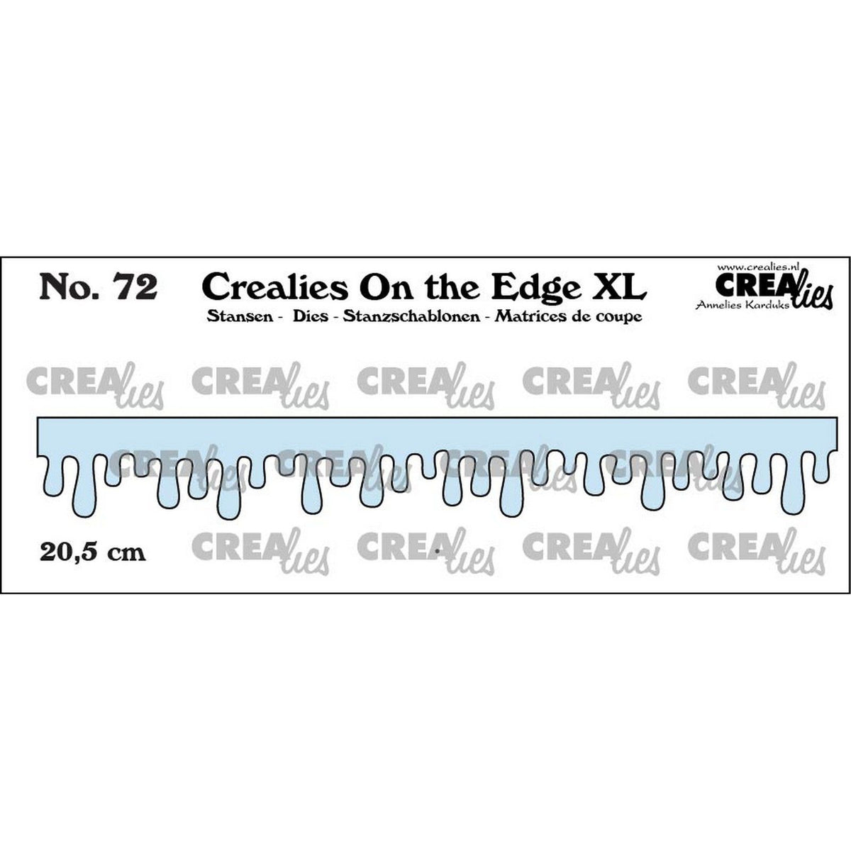 Crealies • on the edge xl snijmal ijspegels druipende honing glazuur