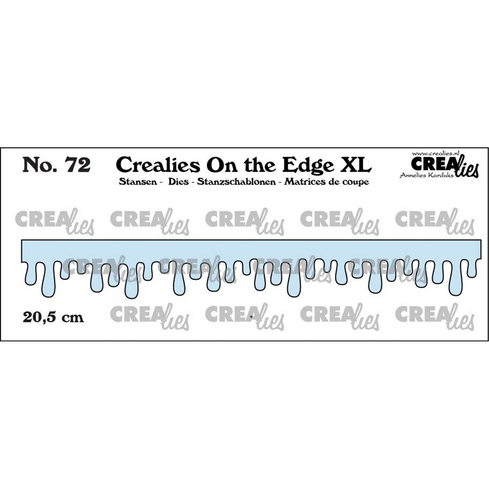 Crealies • on the edge xl snijmal ijspegels druipende honing glazuur